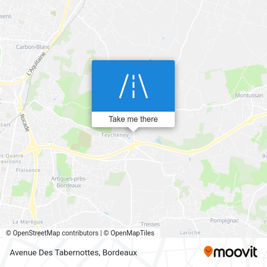 Avenue Des Tabernottes map