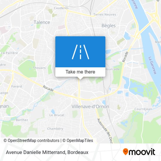 Avenue Danielle Mitterrand map