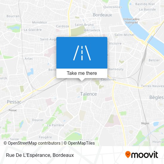 Rue De L'Espérance map