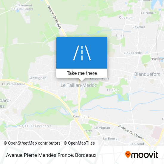 Avenue Pierre Mendès France map