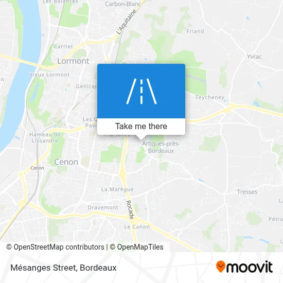 Rue Des Mésanges map