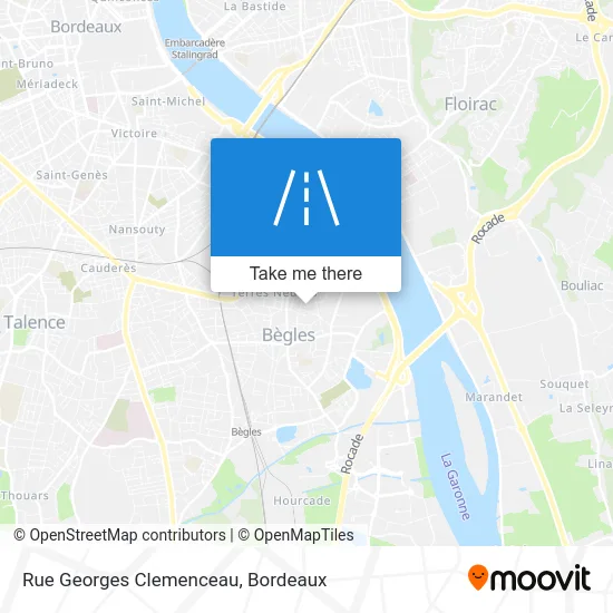 Rue Georges Clemenceau map