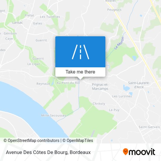 Avenue Des Côtes De Bourg map