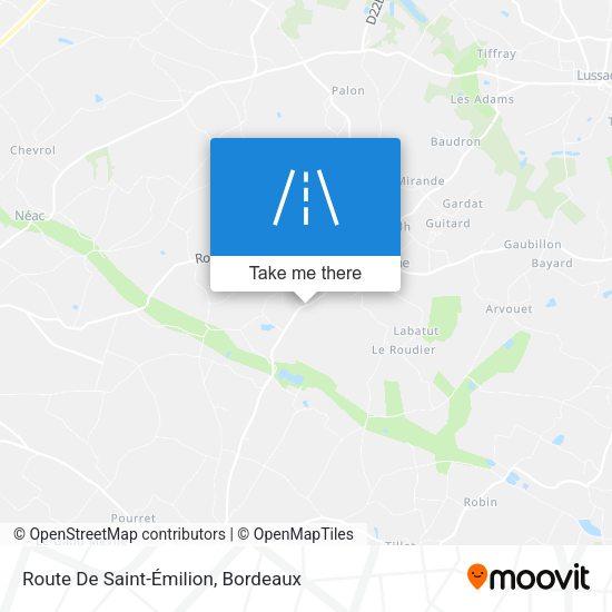Route De Saint-Émilion map
