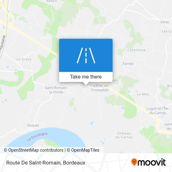 Route De Saint-Romain map