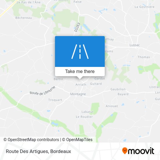 Route Des Artigues map
