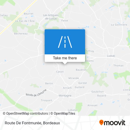 Route De Fontmurée map
