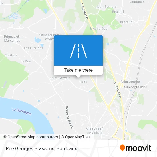 Rue Georges Brassens map