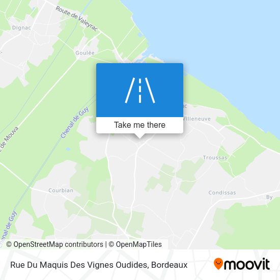 Rue Du Maquis Des Vignes Oudides map
