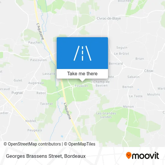 Rue Georges Brassens map