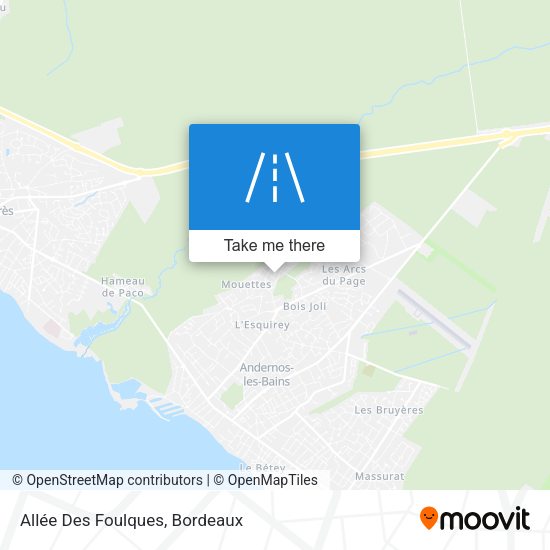 Allée Des Foulques map