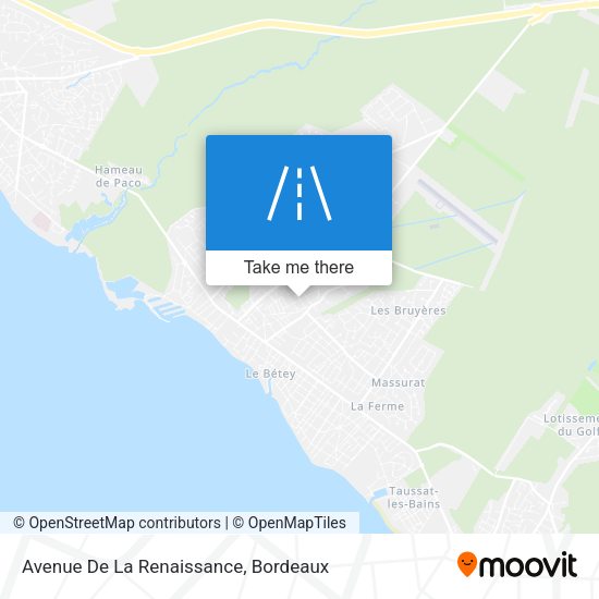 Avenue De La Renaissance map