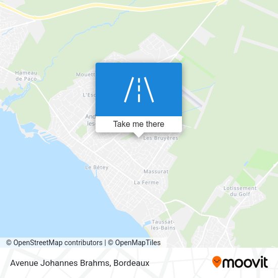 Avenue Johannes Brahms map