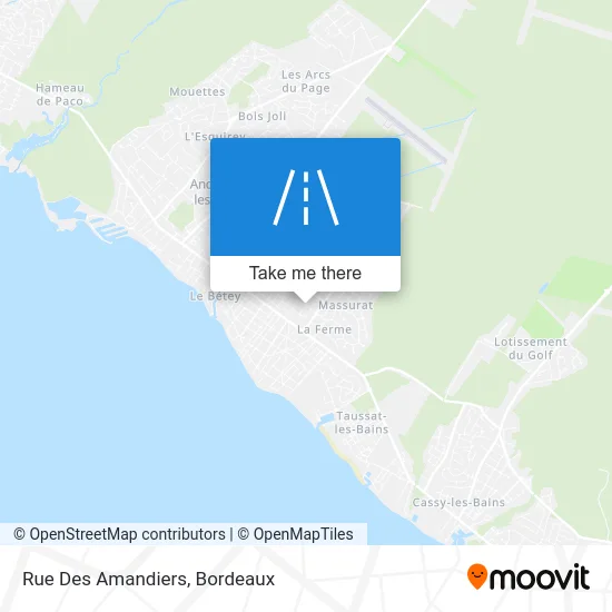 Rue Des Amandiers map