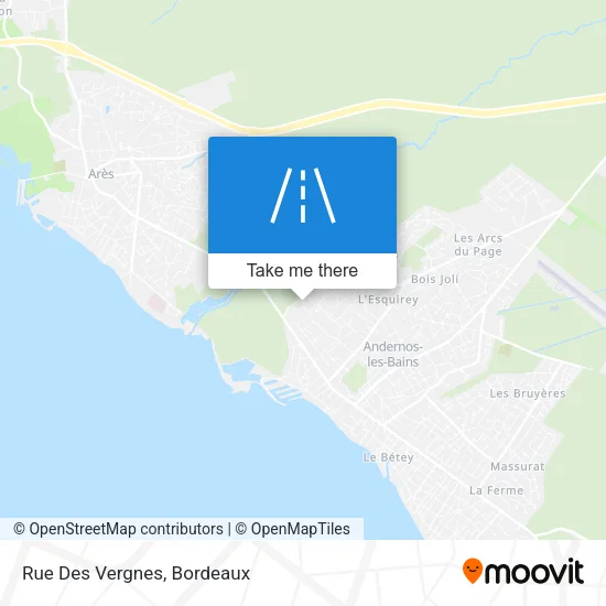 Rue Des Vergnes map