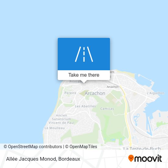 Allée Jacques Monod map