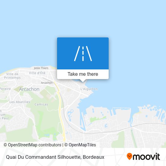 Quai Du Commandant Silhouette map