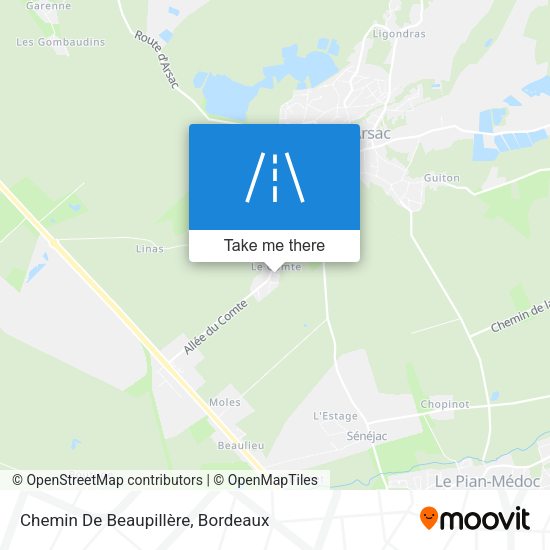 Chemin De Beaupillère map