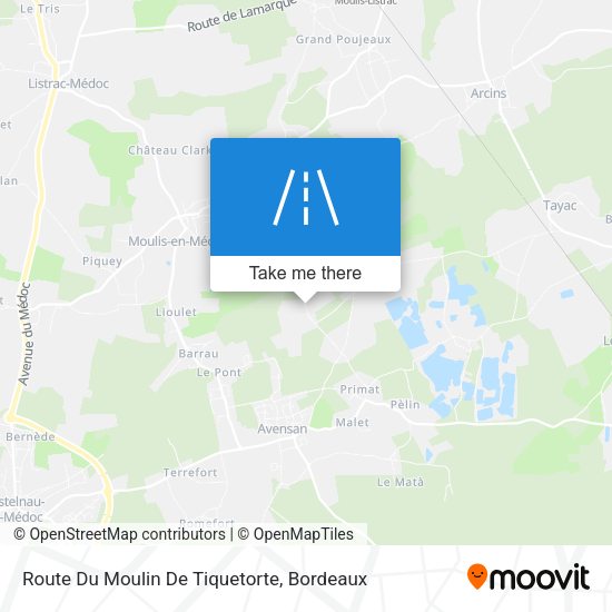 Route Du Moulin De Tiquetorte map