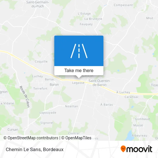 Chemin Le Sans map