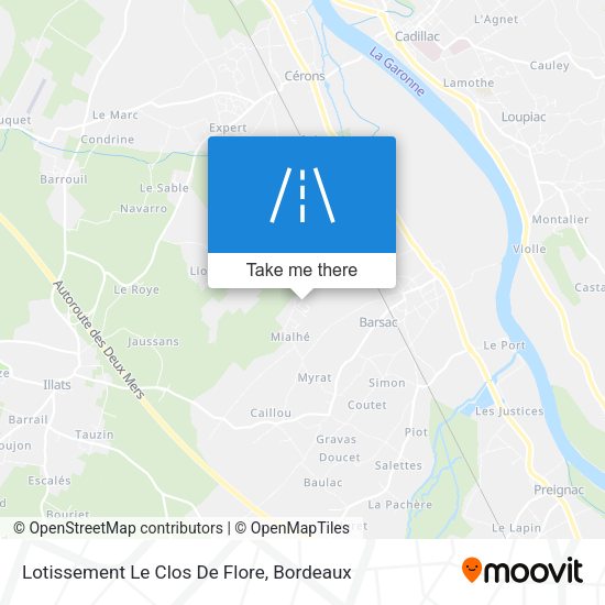 Lotissement Le Clos De Flore map