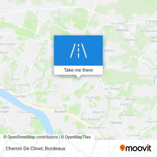 Chemin De Clinet map
