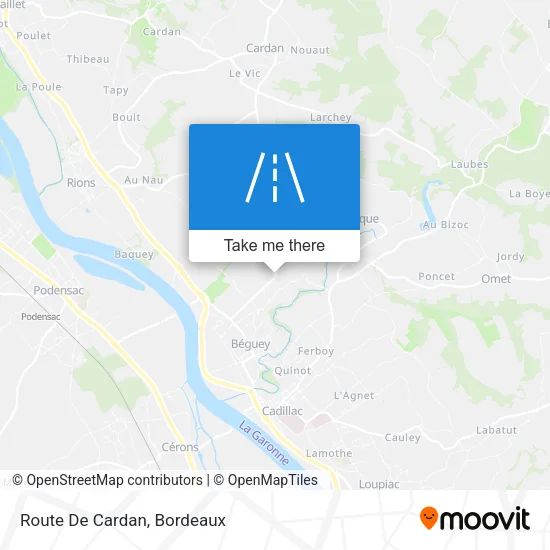 Route De Cardan map