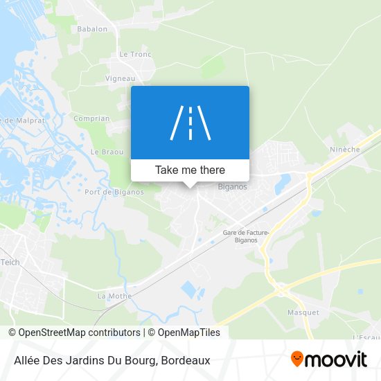 Allée Des Jardins Du Bourg map