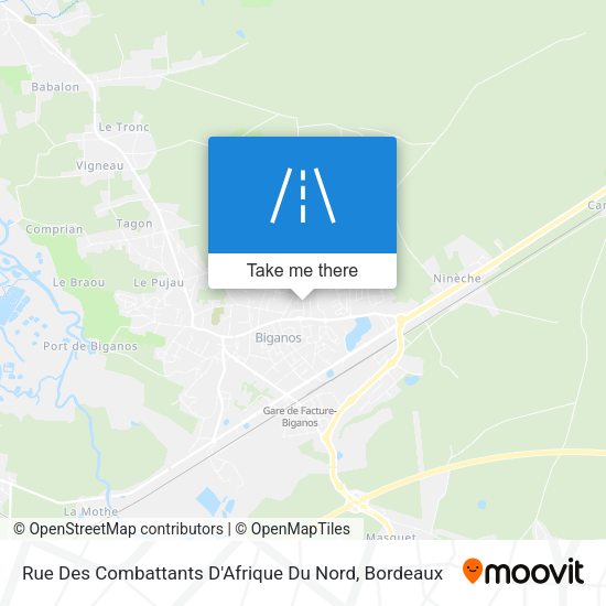 Rue Des Combattants D'Afrique Du Nord map