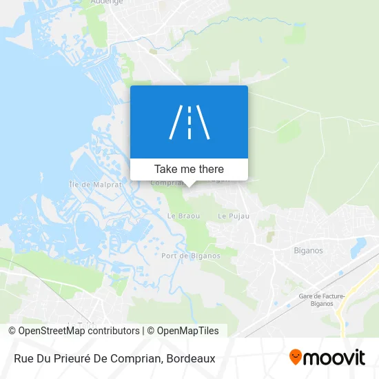 Rue Du Prieuré De Comprian map