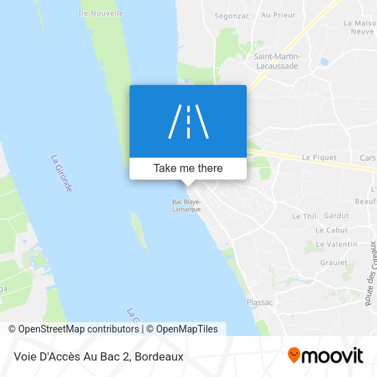 Voie D'Accès Au Bac 2 map