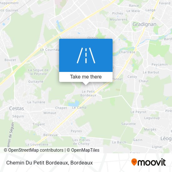 Chemin Du Petit Bordeaux map