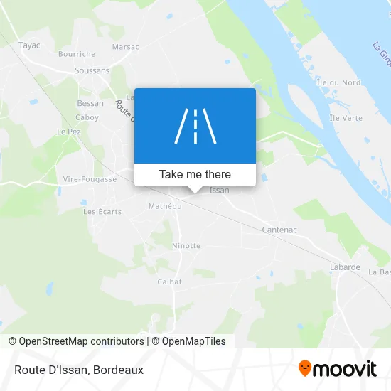 Route D'Issan map