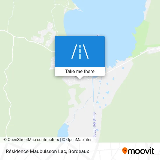 Résidence Maubuisson Lac map