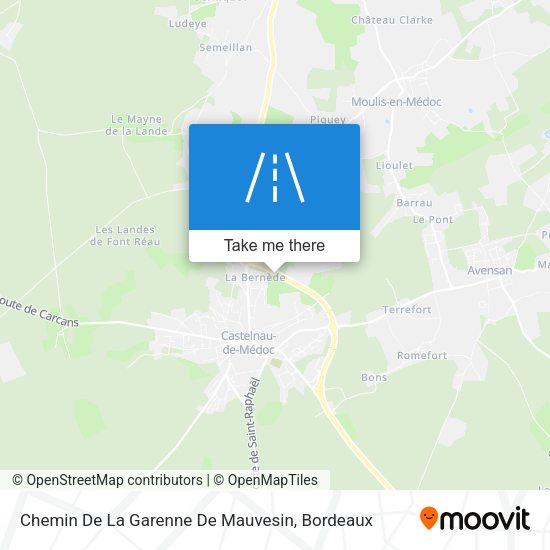Chemin De La Garenne De Mauvesin map