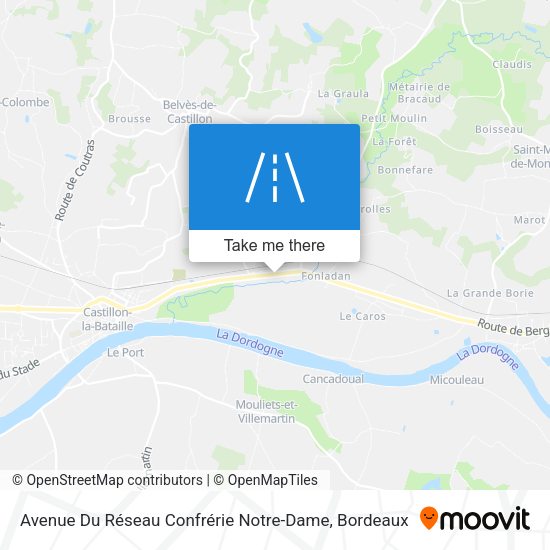 Avenue Du Réseau Confrérie Notre-Dame map