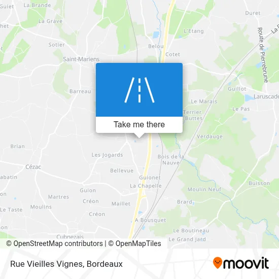 Rue Vieilles Vignes map