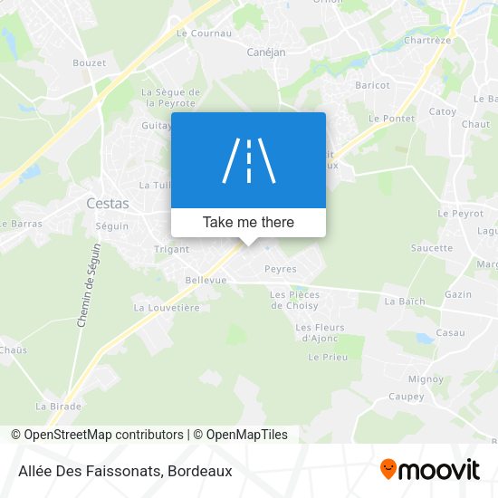 Allée Des Faissonats map