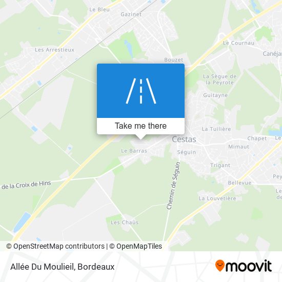 Allée Du Moulieil map