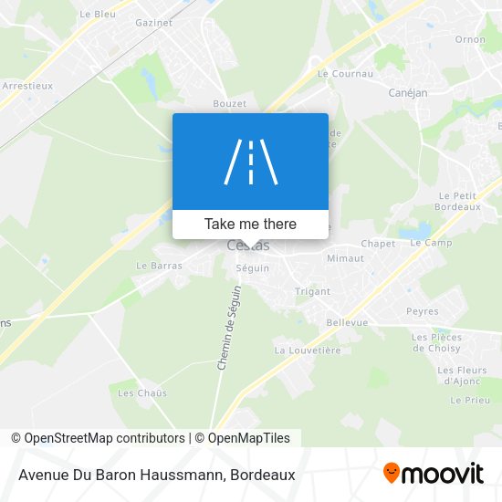 Avenue Du Baron Haussmann map