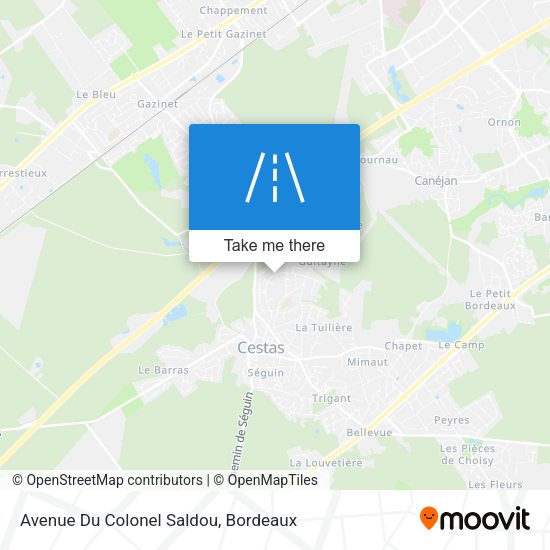 Avenue Du Colonel Saldou map