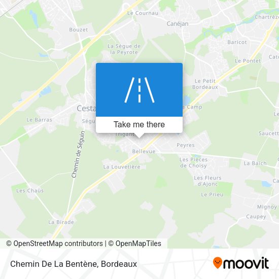 Chemin De La Bentène map