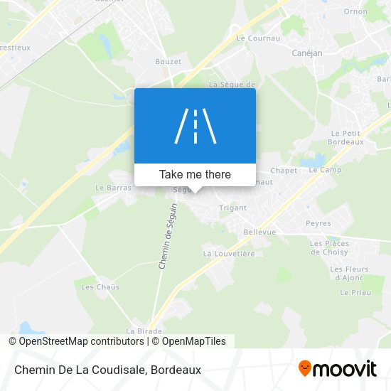 Chemin De La Coudisale map