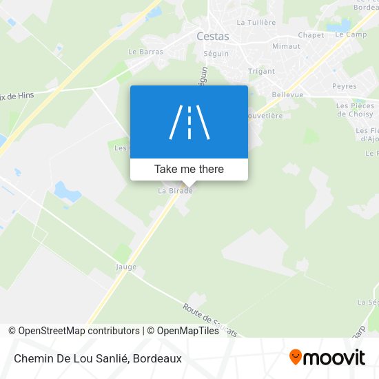 Chemin De Lou Sanlié map