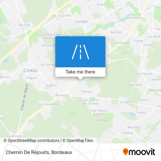 Chemin De Réjouits map