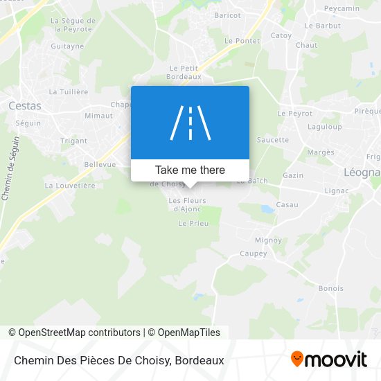 Chemin Des Pièces De Choisy map