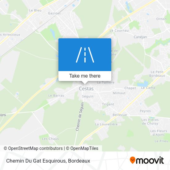 Chemin Du Gat Esquirous map
