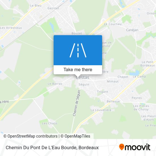 Chemin Du Pont De L'Eau Bourde map
