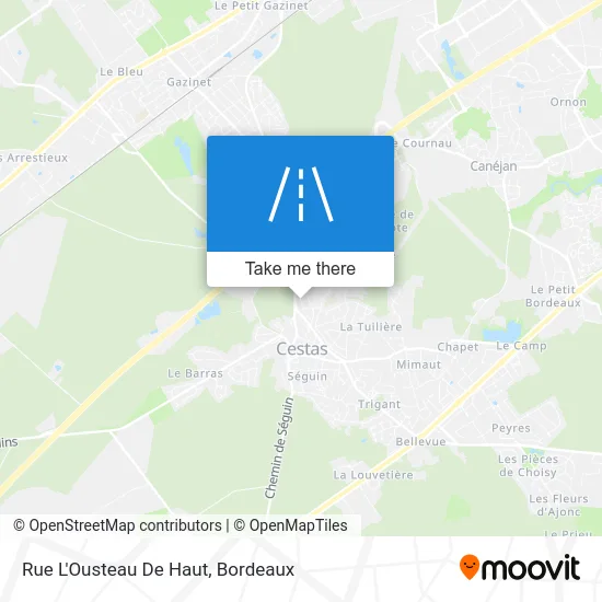 Rue L'Ousteau De Haut map