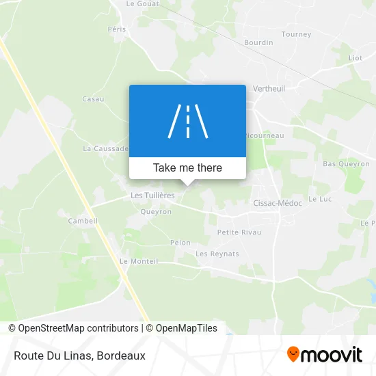 Route Du Linas map